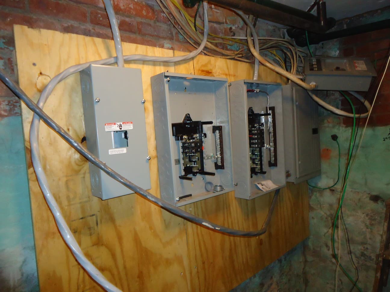 Kitchen renovation electrical panels